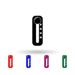 Poster - Automatic transmission multi color icon. Elements of cars service and repair parts set. Simple icon for websites, web design, mobile app, info graphics