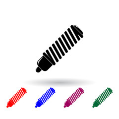 Poster - car spring multi color icon. Elements of cars service and repair parts set. Simple icon for websites, web design, mobile app, info graphics