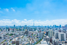 東京風景 Tokyo City Skyline , Japan.