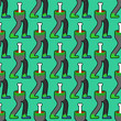 © maryvalery - Zombie legs pattern seamless. Green feet of dead man background. Vector texture