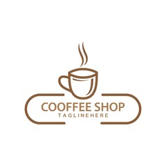 Canvas Print - Coffee cup Logo Template