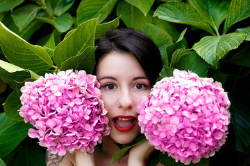 Wall Mural - beauty and flowers , spain