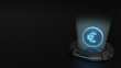 © Destrosvet - 3d hologram symbol of euro 101 icon render