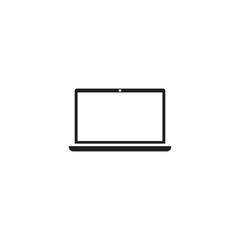 Wall Mural - Laptop device icon, office appliances - for stock