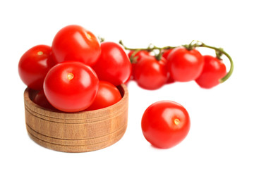 Canvas Print - bright cherry tomatoes