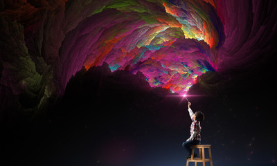 creativity imagination and dreams concept.