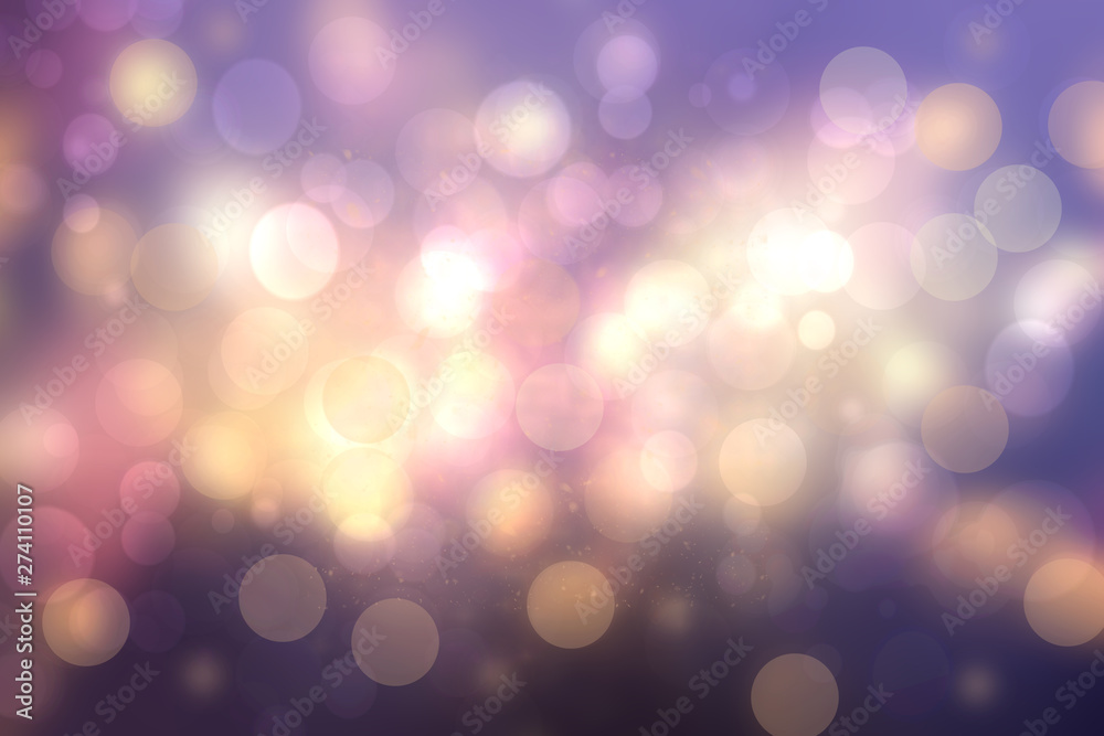 Purple abstract bokeh. Purple and blue gradient glowing background with ...