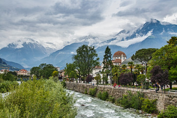 meran merano south tyrol landscape, italy