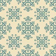 Fototapete - Vintage, seamless wallpaper. Decorative pattern. Vector illustration