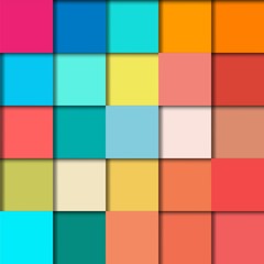 Fototapete - Stylish geometric vintage label in abstract style.
