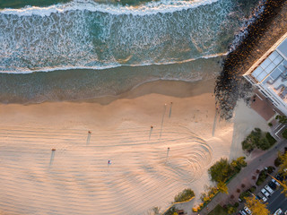 burleigh heads beach on the gold coast in australia