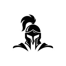 Warrior Knight Logo Stock Vector