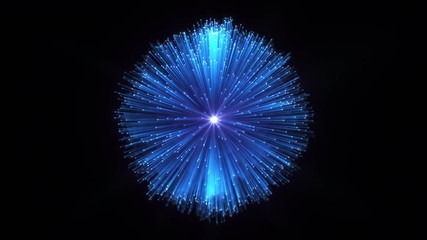 Wall Mural - optical fiber sheaf abstract motion background. glowing bundle of optic cables loop animation