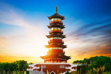 Giant Wild Goose Pagoda In The Morning, Xi'an, China