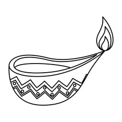 Poster - candle indian ornamental accessory icon