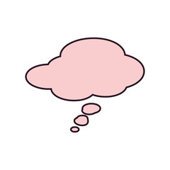 Sticker - comic speech bubble on white background