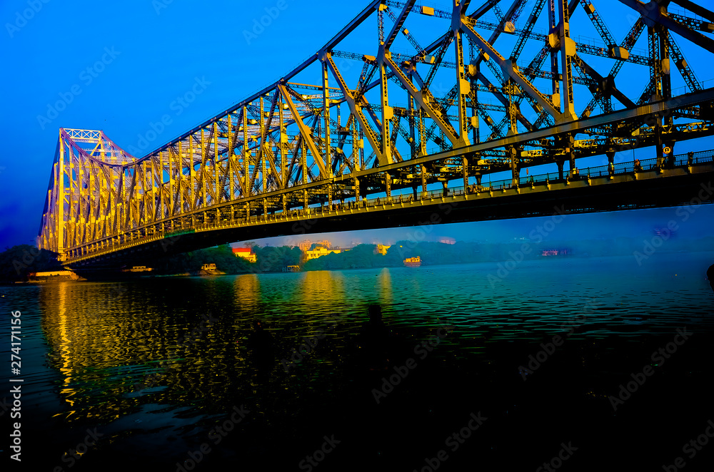 Howrah bridge , Kolkata , India Stock Photo | Adobe Stock