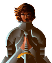 Joan Of Arc Medieval Female Girl Woman Saint Warrior Knight
