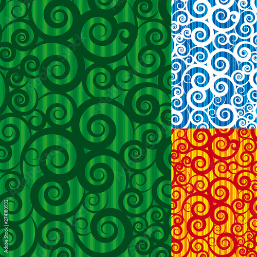 Stripped swirl background in different color. Rectangular.