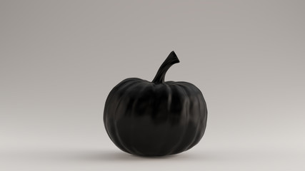Black Pumpkin Gourd 3d illustration 3d render