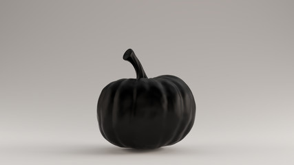 Black Pumpkin Gourd 3d illustration 3d render