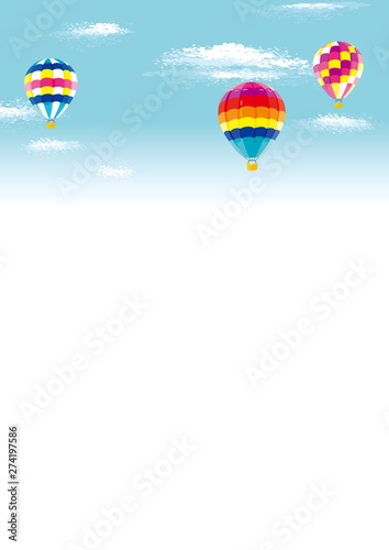 気球と青空 背景イラスト Buy This Stock Vector And Explore Similar Vectors At Adobe Stock Adobe Stock