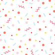 Random colorful confetti pattern