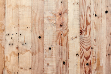 Wooden textured background of natural pine tree planks