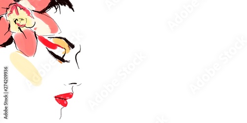 Fashion banner. Fashion background