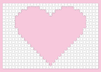 Plakat wzór obraz pop serce