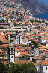 Wall Mural - Cityscape of Funchal in Madeira island Portugal