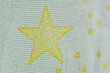 Protective watermark on a hundred euro bill in macro. protection against counterfeiting of banknotes. hologram. detail of paper money close up
