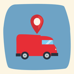 Wall Mural - fast delivery related icon vectorillustrate