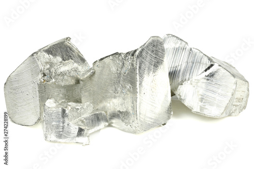 Fotomural 99.99% fine tin isolated on white background