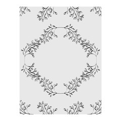 Poster - frame decorative with leafs boho style