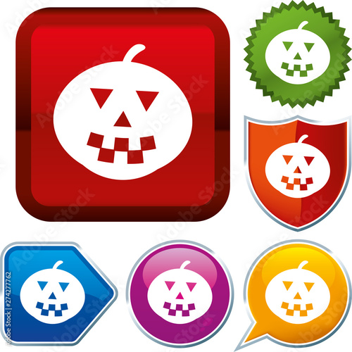 Set shiny icon series on buttons. Halloween.