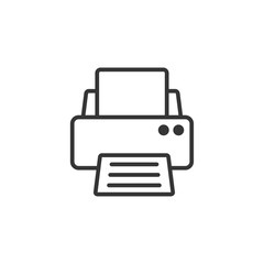 Poster - Printer icon template black color editable. Printer symbol Flat vector sign isolated on white background. Simple vector illustration for graphic and web design.