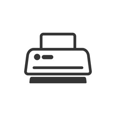 Aufkleber - Printer icon template black color editable. Printer symbol Flat vector sign isolated on white background. Simple vector illustration for graphic and web design.