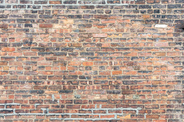 Wall Mural - Brown red color brick wall texture, background