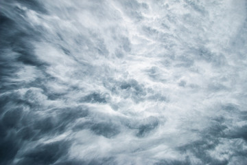 Wall Mural - Storm Clouds In Sky Background, Dark Storm Cloud Weather 