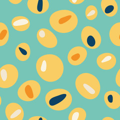 Wall Mural - Colorful cartoon olives seamless pattern vector design. Quirky, stylish repeat illustration, perfect for restaurants and bars, martini events, parties, olive oil companies, flyers and menus.