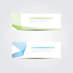 Wall Mural - Vector abstract design banner web template