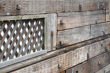 old wooden wall