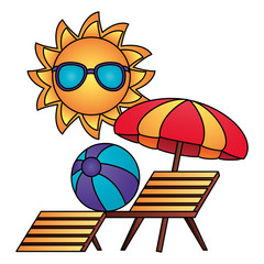 Sticker - summer time holiday