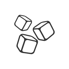 Leinwandbilder - Cube icon template black color editable. Cubic symbol Flat vector sign isolated on white background. Simple logo vector illustration for graphic and web design.