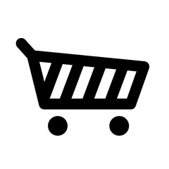 Wall Mural - Flat shopping cart icon for app interface, website, online store.