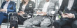 © InfiniteFlow - E-learning and Online Education for Student and University Concept. Graphic interface showing technology of digital training course for people to do remote learning from anywhere.