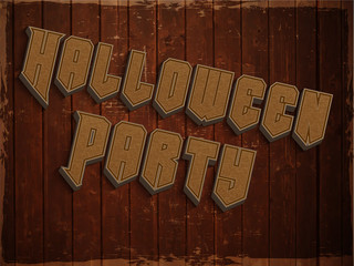 Poster - Stylish text design for Halloween Party celebration.