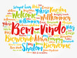 © dizain - Bem-Vindo (Welcome in Portuguese) word cloud in different languages