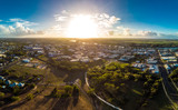 Fototapeta Na ścianę - Aerial drone view of Bundaberg, Queensland, Australia